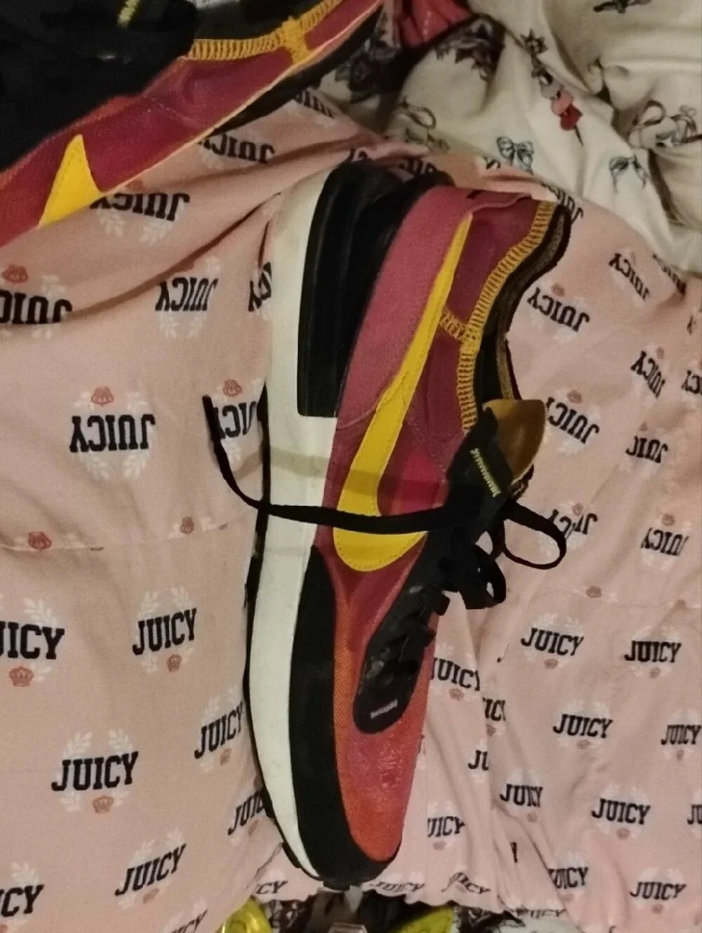 Nike Orange and Yellow Gradient Lace-Up Sneakers